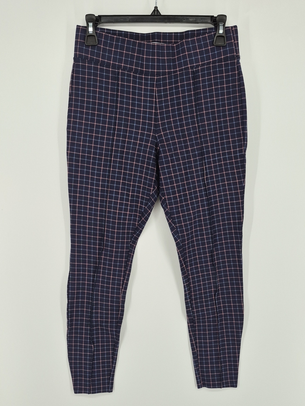 Old Navy Pants Stevie High Rise Ankle Pants Stretch Pull On Blue Check Size S